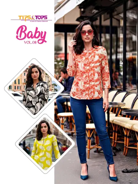 Baby Vol 8 By Tips And Tops Rayon Bulk Ladies Tops Orders In India