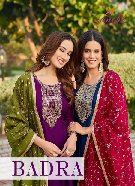 Badra By Aanchi Vichitra Silk Kurti With Bottom Dupatta Wholesalers In Delhi