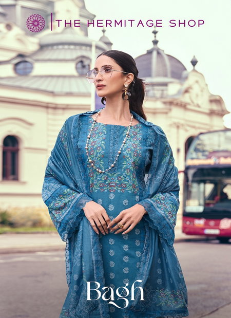 Bagh By The Hermitage Shop Lawn Cotton Digital Printed Dress Material Wholesale Online