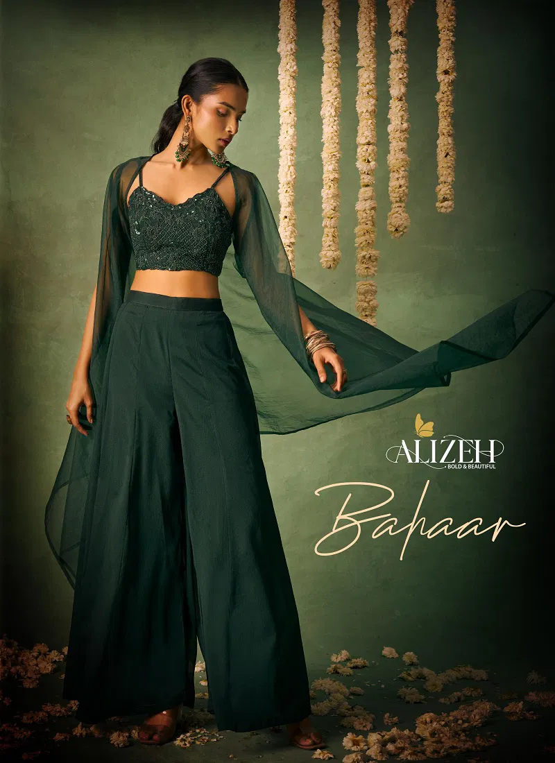 Bahaar By Alizeh Chinnon Desginer Indo Western Wholesale Shop In Surat Catalog