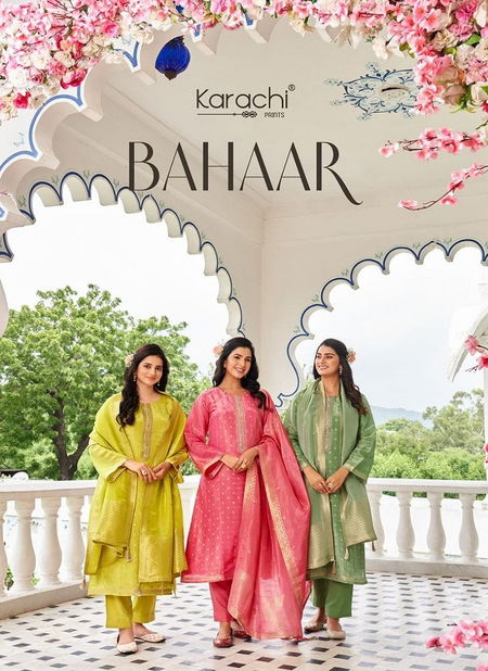 Bahaar By Kesar Silk Embroidery Dress Material Wholesale Shop In Surat
 Catalog