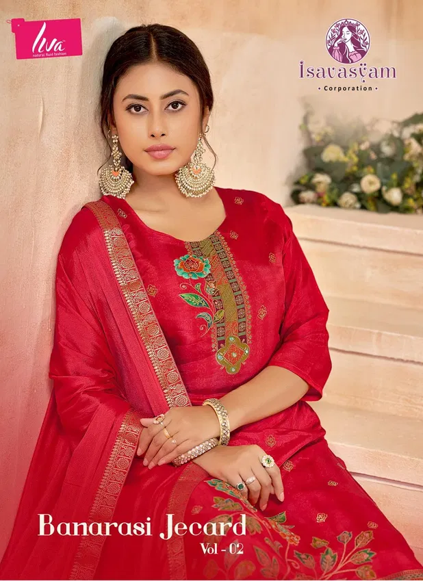 Banarasi Jecard Vol 2 By Isavasyam Designer Readymade Suits Orders In India