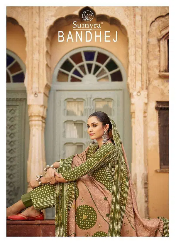 Bandhej By Radhika Sumyra Pashmina Dress Material Orders In India