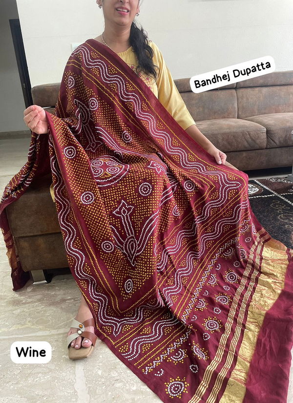 MB Banno Dupatta Vol 3 Designer Print Bandhej Dupatta Wholesale Market In Surat
