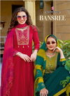Bansree By Rangoon Long Silk Embroidery Kurtis With Bottom Dupatta Wholesalers In Delhi