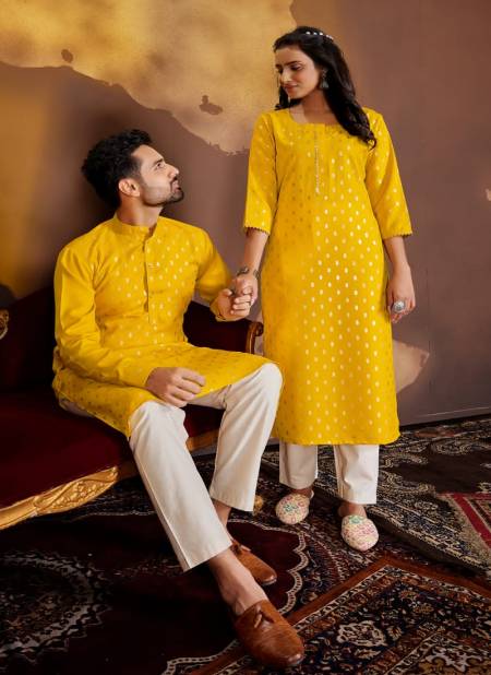 Banwery Fancy Party Wear Couple Dream Cotton Kurti With Pant Designer Collection
