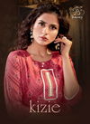 BANWERY KIZIE Latest fancy Ethnic Wear Heavy Rayon Print With Pum Pum Lace Border Kurtis Collection 