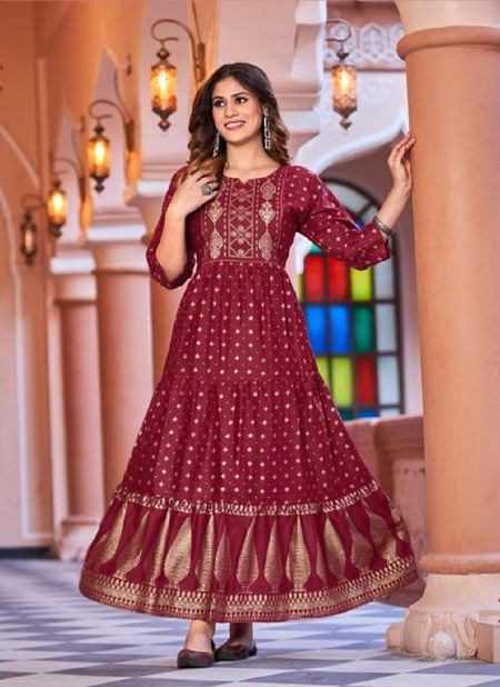 Banwery Sukumari Printed Festive Wear Wholesale  Anarkali Kurtis Catalog Catalog