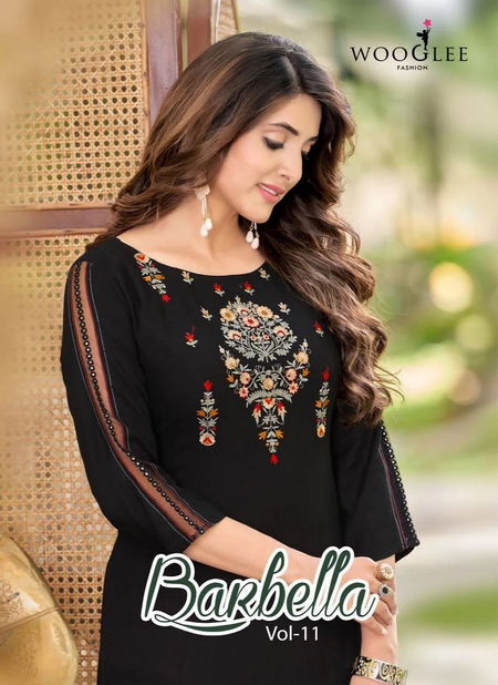 Barbella Vol 11 By Wooglee 2072 To 2077 Embroidery Kurti Wholesalers In Delhi
 Catalog