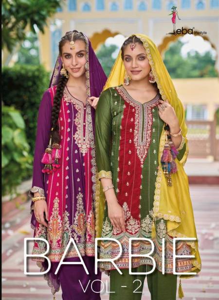 Barbie Vol 2 By Eba Heavy Silk Wedding Wear Readymade Suits Wholesale Shop In Surat
 Catalog