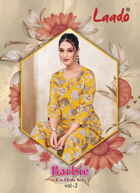 Barbie Vol 2 By Laado Cotton Printed Ladies Co Ord Set Exporters In India