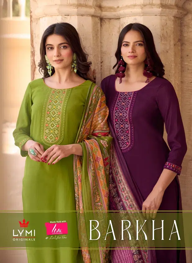 Barkha By Lymi Viscose Embroidery Kurti With Bottom Dupatta Wholesale Price In Surat
