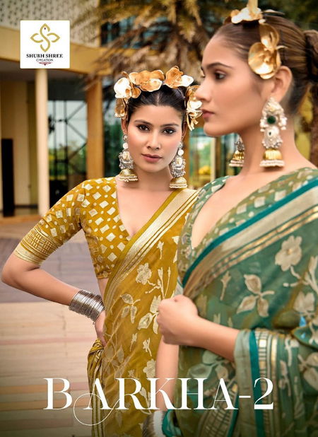 Barkha Vol 2 By Shubh Shree Brasso Sarees Wholesale Shop In Surat Catalog