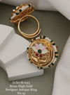 Beautiful Round Matt Golden Ring Catalog
