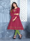 Beauty Queen Ever Green Fancy Ethnic Wear Rayon Designer Kurti Collection