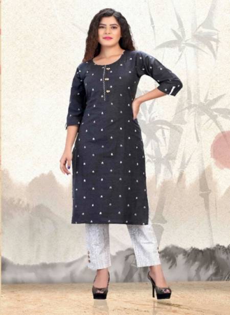 Beauty Queen Jacqueline Casual Daily Wear Cotton Printed Kurti With Bottom Collection