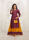 Beauty Queen Jasmine Ehnic Wear Rayon Printed Kurti With Skirt Collection