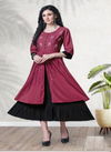 Beauty Queen New Jrivanna Latest Fancy Wear Rayon Anarkali Long Kurti Collection