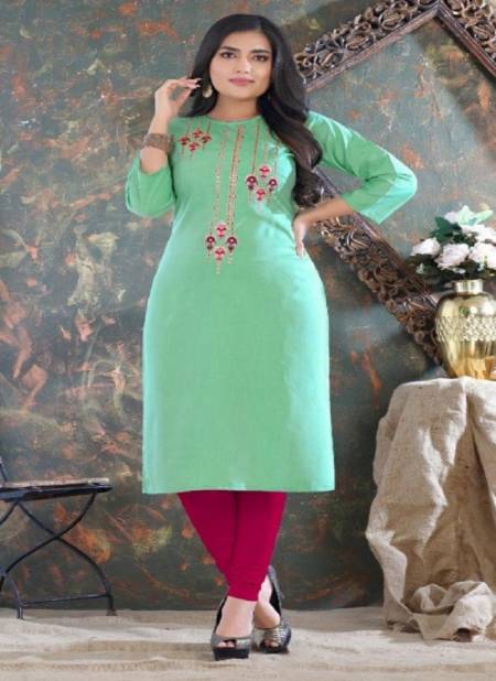 Beauty Queen Rose Berry Casual Daily Wear Rayon Designer Kurti Collection