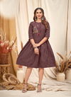 Beauty Queen Saira Fancy Rayon Ethnic Wear Anarkali Kurti Collection