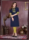 Beauty Queen Valvet Girl 1 Rayon Fancy Ethnic Wear Designer Kurti Collection