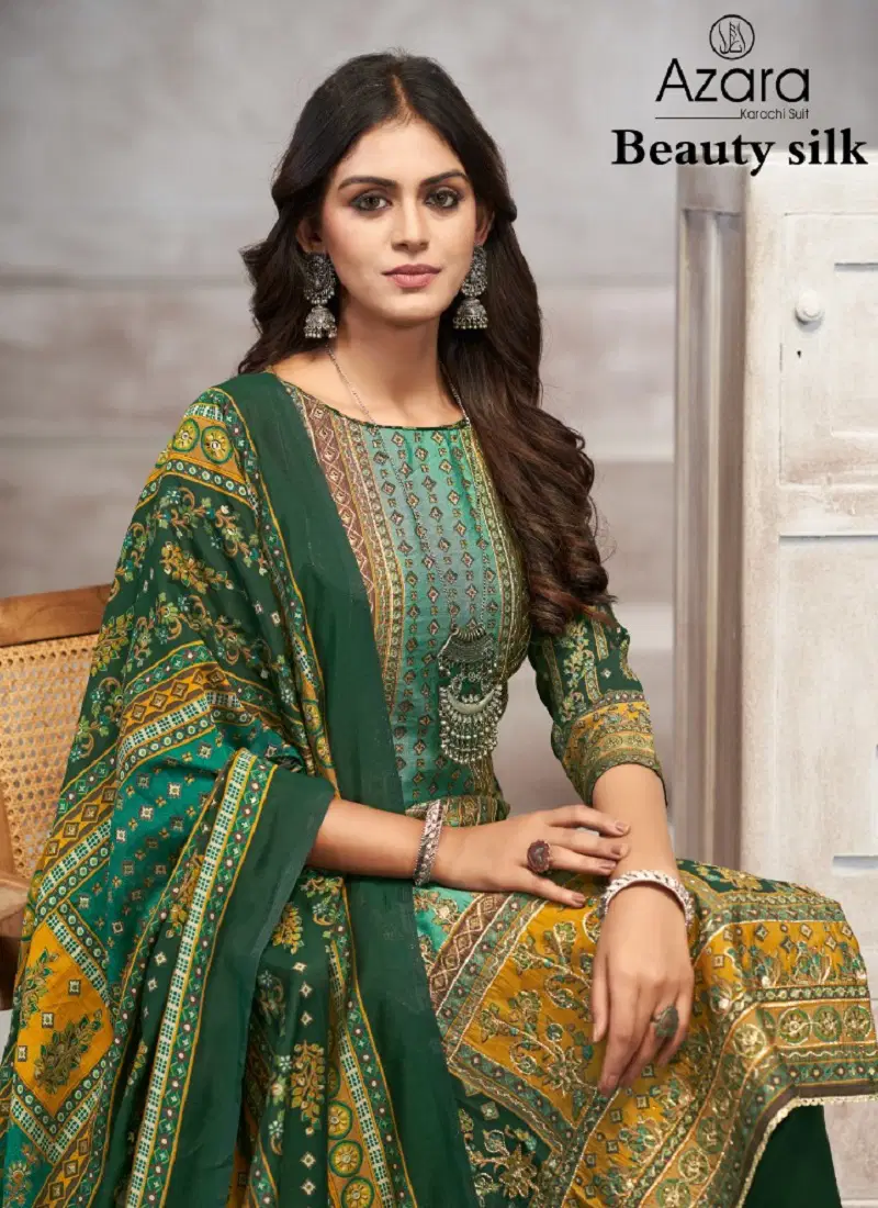 Beauty Silk By Radhika Azara Modal Dress Material Wholesalers In Delhi Catalog