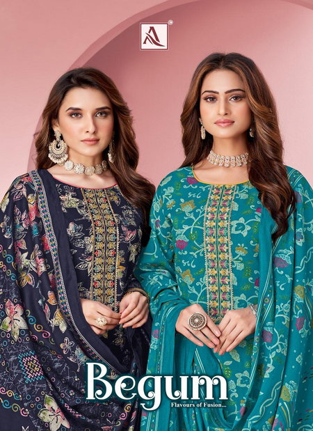 Begum By Alok Suit Viscose Reyon Printed Embroidery Dress Material Wholesale Market