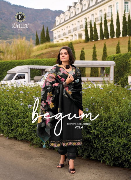 Begum Vol 7 By Kailee Cotton Online Kurti With Bottom Dupatta Wholesale