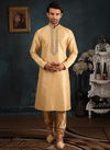 Beige Banarasi Silk Kurta Pajama 7733