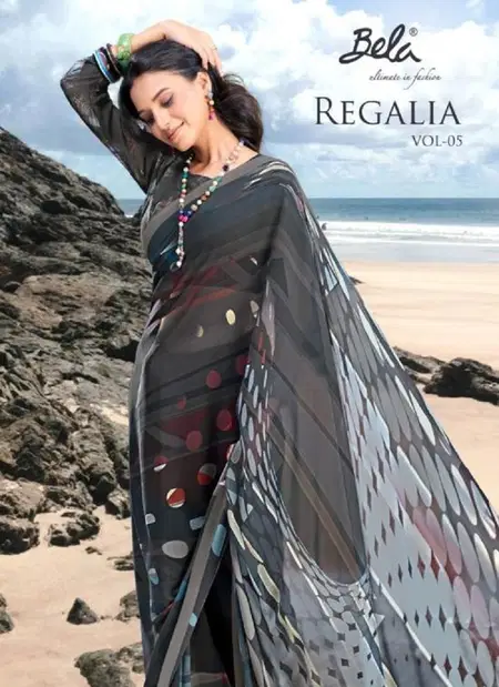 Regalia Vol 5 By Bela Weightless Print Shop Sarees Wholesale Market Surat