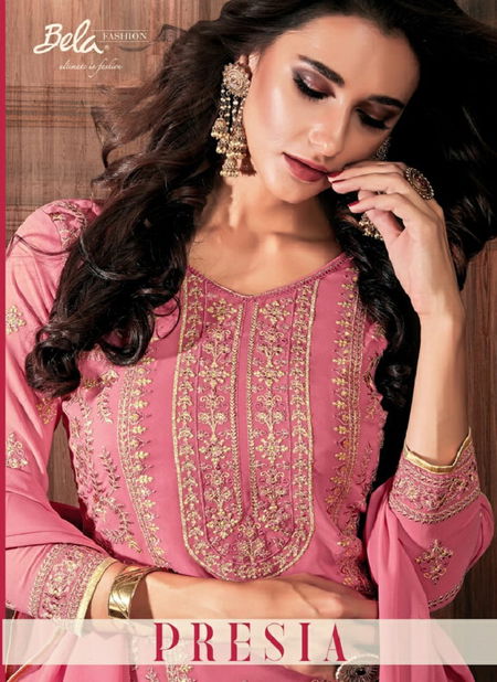 Bela Presia Latest Fancy Designer Casual Wear Georgette Churidar Salwar Suits Collection
 Catalog