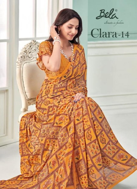Clara 14 By Bela Georgette Latest Saree Collection Online Wholesale