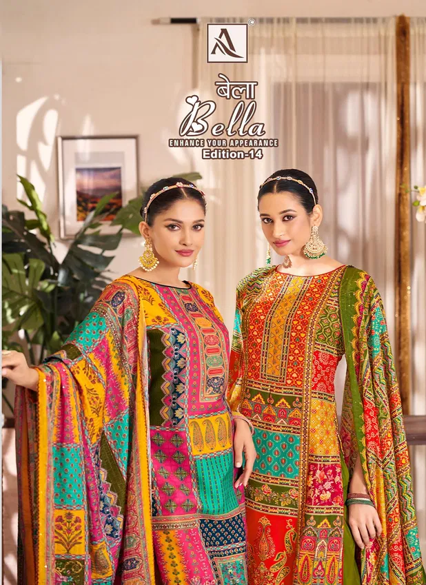 Bella 14 By Alok Suit Muslin Printed Dress Material Wholesale Price In Surat