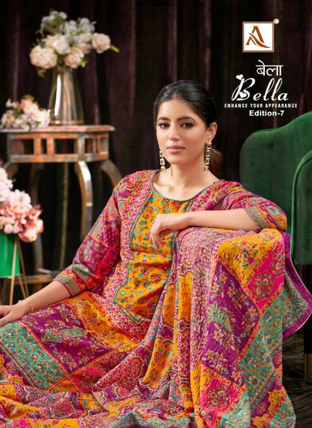 Bella 7 By Alok Suits Pure Muslin Printed Wholesale Dress Material In India
 Catalog