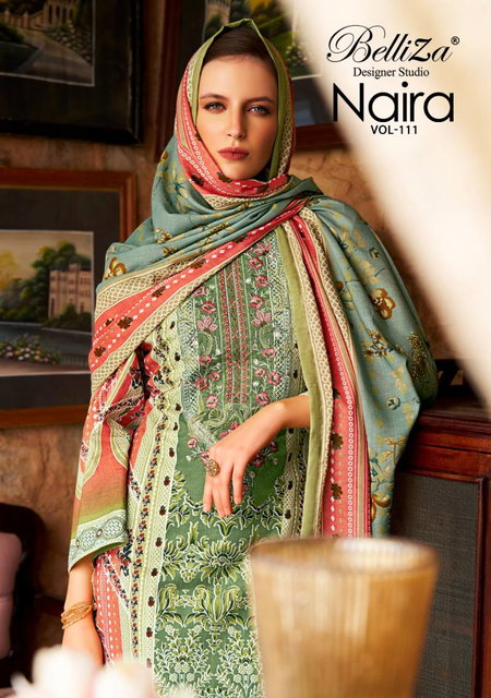 Majestic By Belliza Roman Silk Embroidered Dress Material Wholesale Clothing Distributors In India