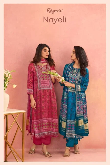 Bemberg Gajji Silk By Reyna Pashmina Dress Material Wholesale Price In Surat