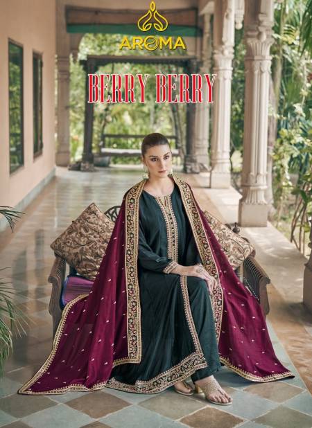 Berry Berry By Aroma Silk Embroidery Designer Readymade Suits Wholesale Clothing Suppliers In India Catalog