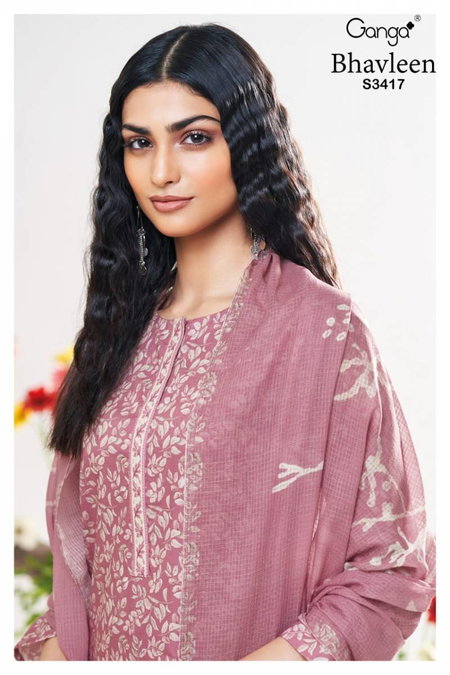Bhavleen By Ganga Cotton Printed Embroidered Salwar Suit Wholesale Market In Surat