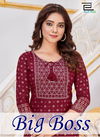 Big Boss By Blue Hills Rayon Foil Printed Kurtis Catalog