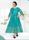 Big Bottom Ritvi 2 Fancy Casual Wear Rayon Gold Printed Kurti Collection 