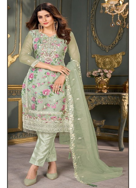 Bilqis B 53 A TO D Organza Embroidery Pakistani Suits Wholesale Market In surat
