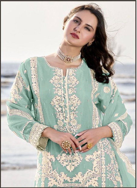 Bilqis B 75 A To D Organza Pakistani Readymade Suits Wholesale Shop In Surat
