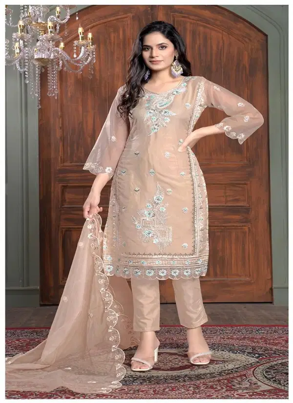 Bilqis B 96 A To D Organza Pakistani Suits Wholesale Price In Surat
