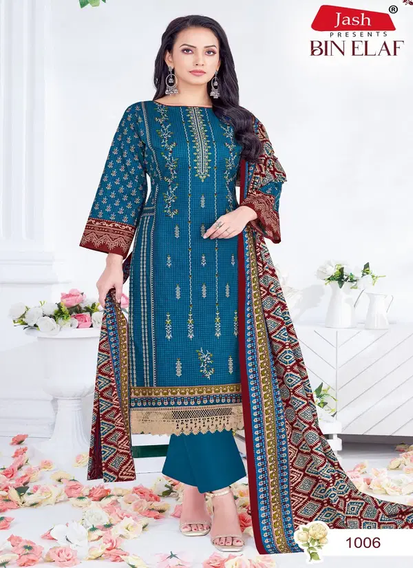 Bin Elaf Vol 1 By Jash Cotton Dress Material Exporters In India