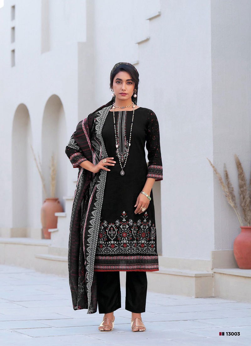 Bin Saeed 13 By Deepsy Pure Cotton Embroidery Pakistani Salwar Suit Orders In India