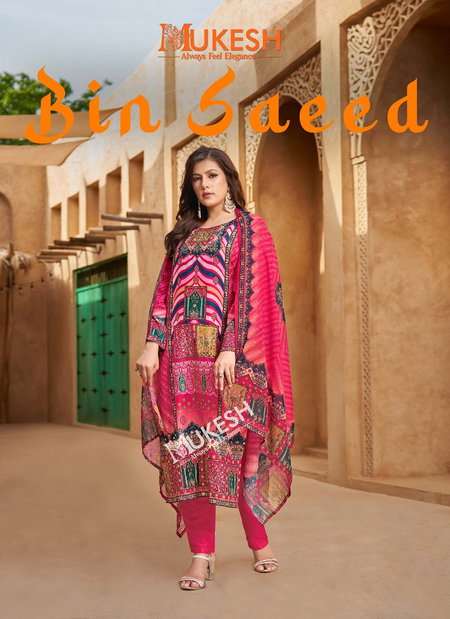 Bin Saeed By Mukesh Maslin Wholesale Kurti With Bottom Dupatta Suppliers In Mumbai