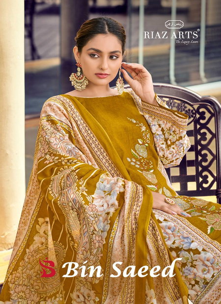 Bin Saeed By Riaz Arts Cotton Digital Printed Dress Material Suppliers In India