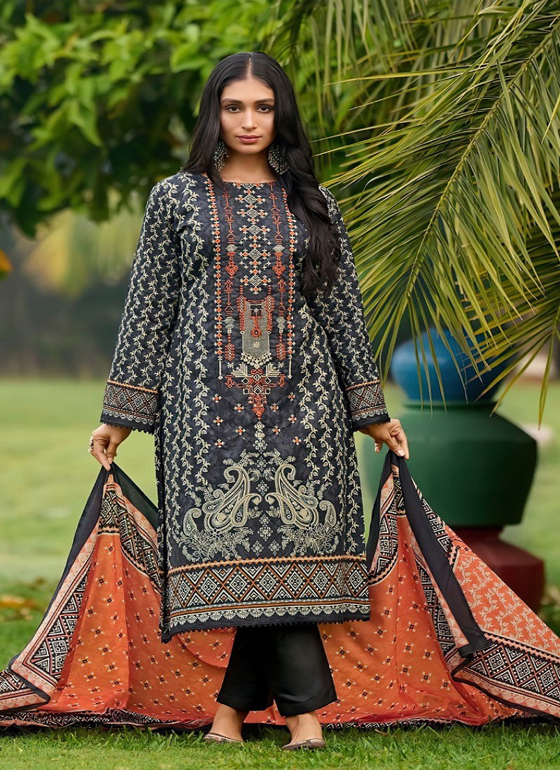 Bin Saeed Nx By Alzohaib Cotton Pakistani Salwar Suits Wholesale Online
