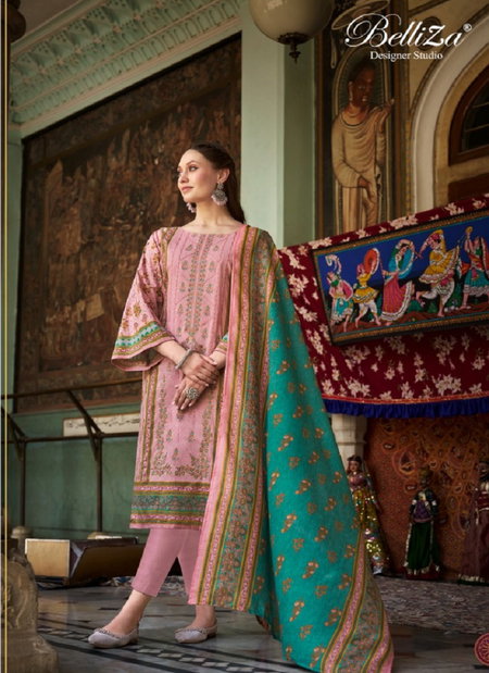 Bin Saeed Vol 6 By Belliza Cotton Digital Printed Dress Material Wholesale Shop In Surat
