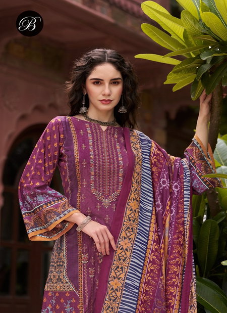 Bin Saeed Vol 7 By Belliza Digital Printed Cotton Dress Material Wholesale Price In Surat
